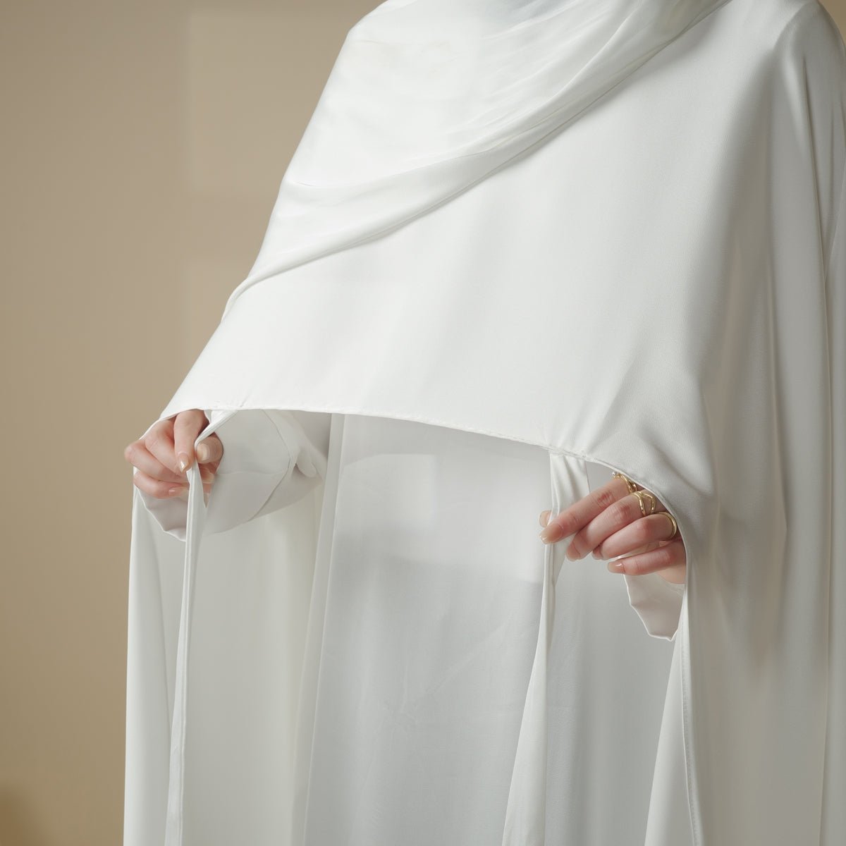 Luxury Wedding Abaya 3-Piece Bridal Abaya Set (MOA044) - SJB-DIAMOND ELITES