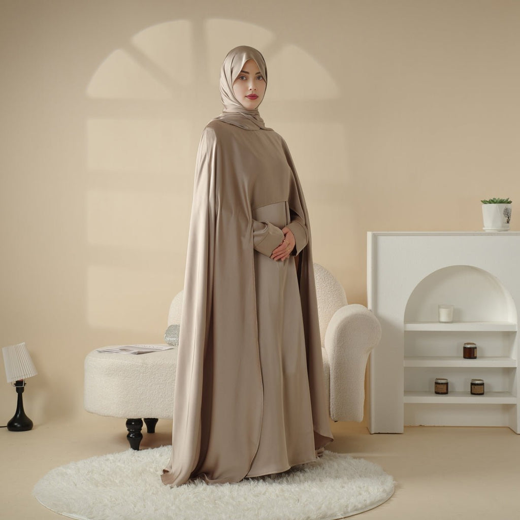 Luxury Wedding Abaya 3-Piece Bridal Abaya Set (MOA044) - SJB-DIAMOND ELITES