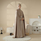 Luxury Wedding Abaya 3-Piece Bridal Abaya Set (MOA044) - SJB-DIAMOND ELITES