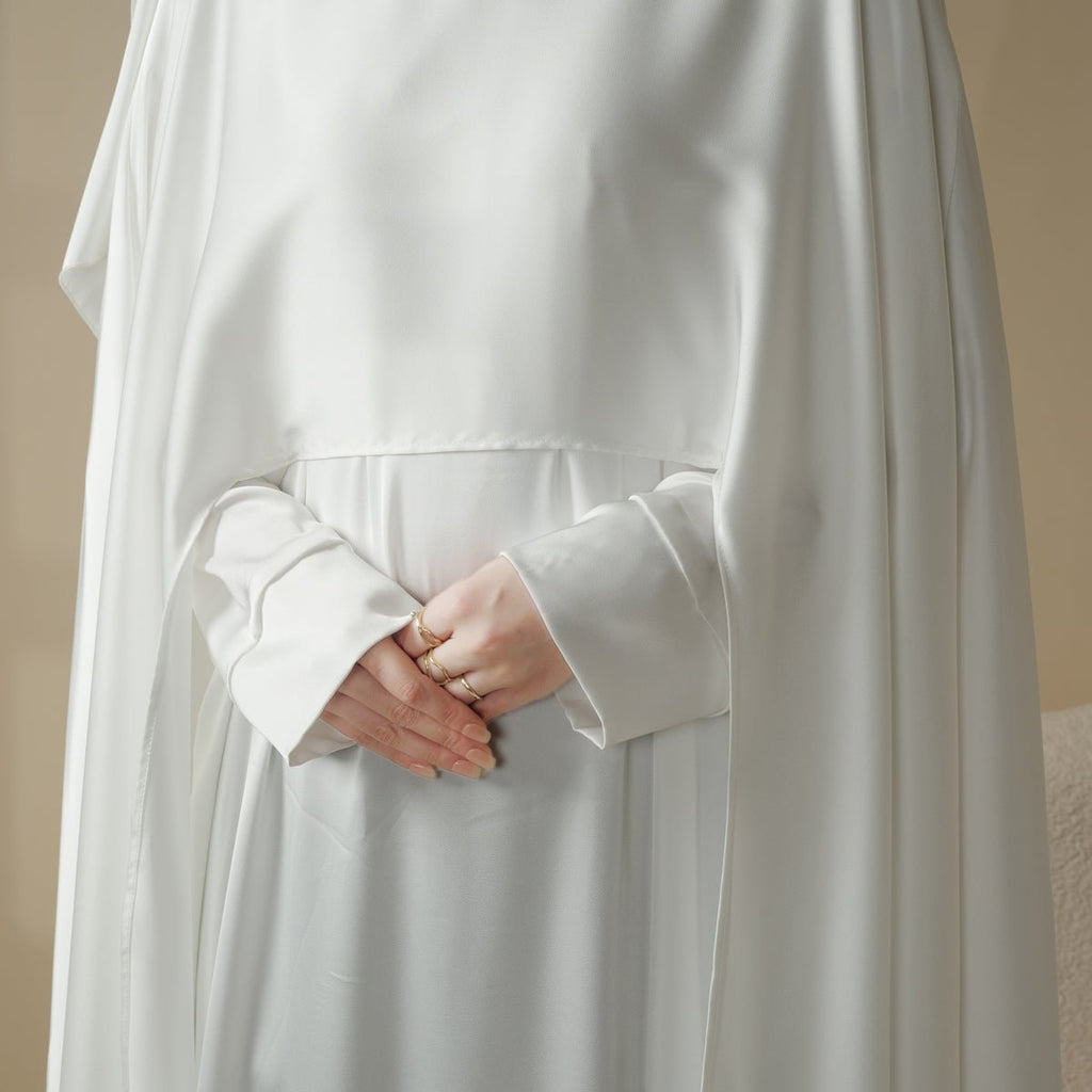Luxury Wedding Abaya 3-Piece Bridal Abaya Set (MOA044) - SJB-DIAMOND ELITES