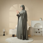 Luxury Wedding Abaya 3-Piece Bridal Abaya Set (MOA044) - SJB-DIAMOND ELITES