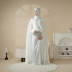 Luxury Wedding Abaya 3-Piece Bridal Abaya Set (MOA044) - SJB-DIAMOND ELITES