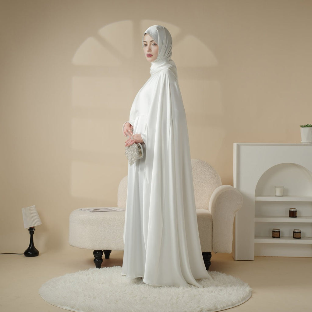 Luxury Wedding Abaya 3-Piece Bridal Abaya Set (MOA044) - SJB-DIAMOND ELITES