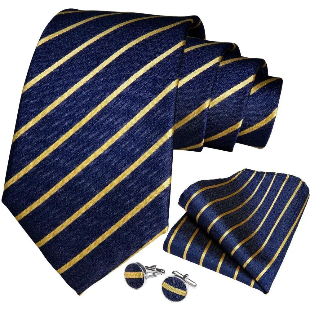 Luxury Wedding High Quality Solid Color Floral Tie For Men Fashion Silk Necktie Cufflink Silk Tie Set For Men Stevvex