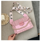 Luxury Wide Strap Shoulder Bags for Women And Girls Designer Lady Handbags and Purses Fashionable Chain Messenger Crossbody Bags Stevvex