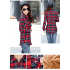 Luxury Winter Warm, Plus Velvet Thicken Plaid Shirt Style Coat Jacket For Women Clothes/Tops/Casual/Jacket/Outerwear For Female Stevvex