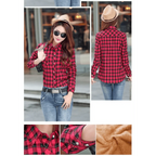 Luxury Winter Warm, Plus Velvet Thicken Plaid Shirt Style Coat Jacket For Women Clothes/Tops/Casual/Jacket/Outerwear For Female Stevvex