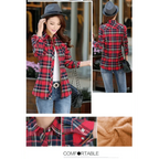 Luxury Winter Warm, Plus Velvet Thicken Plaid Shirt Style Coat Jacket For Women Clothes/Tops/Casual/Jacket/Outerwear For Female Stevvex