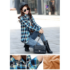 Luxury Winter Warm, Plus Velvet Thicken Plaid Shirt Style Coat Jacket For Women Clothes/Tops/Casual/Jacket/Outerwear For Female Stevvex