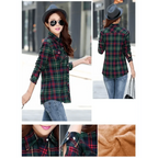 Luxury Winter Warm, Plus Velvet Thicken Plaid Shirt Style Coat Jacket For Women Clothes/Tops/Casual/Jacket/Outerwear For Female Stevvex