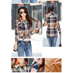 Luxury Winter Warm, Plus Velvet Thicken Plaid Shirt Style Coat Jacket For Women Clothes/Tops/Casual/Jacket/Outerwear For Female Stevvex