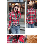 Luxury Winter Warm, Plus Velvet Thicken Plaid Shirt Style Coat Jacket For Women Clothes/Tops/Casual/Jacket/Outerwear For Female Stevvex