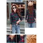 Luxury Winter Warm, Plus Velvet Thicken Plaid Shirt Style Coat Jacket For Women Clothes/Tops/Casual/Jacket/Outerwear For Female Stevvex