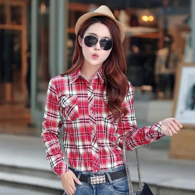 Luxury Winter Warm, Plus Velvet Thicken Plaid Shirt Style Coat Jacket For Women Clothes/Tops/Casual/Jacket/Outerwear For Female Stevvex
