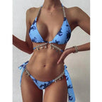 Luxury Woman Bikini Set Diamond Swimsuit Vintage Ladies Swimwear Low Waist Bathing Suit Shining Summer Beach Wear