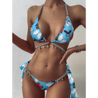 Luxury Woman Bikini Set Diamond Swimsuit Vintage Ladies Swimwear Low Waist Bathing Suit Shining Summer Beach Wear