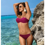 Luxury Woman Bikini Solid Color Bikini Women Swimwear Swimsuit Modern Female Bathing Suit Push Up Bikini Set Beachwear Swimsuit Women Push Up Bikinis Set Pink Swimwear Bandage Bathing Suits