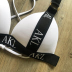 Luxury Women Bikini Set Letter Print Swimsuit Female Push Up Bandage Black Swimwear Women Bikini Set Swimming Bathing Suit Women Swimsuit Bikini Set Letter Print Swimwear Bathing Suit Stevvex