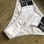 Luxury Women Bikini Set Letter Print Swimsuit Female Push Up Bandage Black Swimwear Women Bikini Set Swimming Bathing Suit Women Swimsuit Bikini Set Letter Print Swimwear Bathing Suit Stevvex