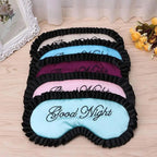 Luxury Women Silk Sleep Eye Mask Soft Ladies Ultra Lightweight Adjustable Strap Eye Mask Night Blindfold Stevvex