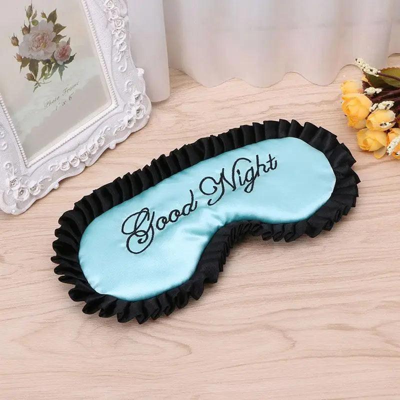 Luxury Women Silk Sleep Eye Mask Soft Ladies Ultra Lightweight Adjustable Strap Eye Mask Night Blindfold Stevvex
