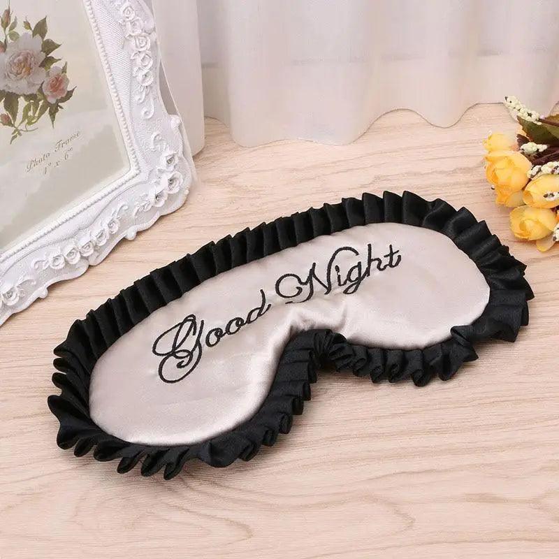 Luxury Women Silk Sleep Eye Mask Soft Ladies Ultra Lightweight Adjustable Strap Eye Mask Night Blindfold Stevvex