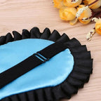 Luxury Women Silk Sleep Eye Mask Soft Ladies Ultra Lightweight Adjustable Strap Eye Mask Night Blindfold Stevvex