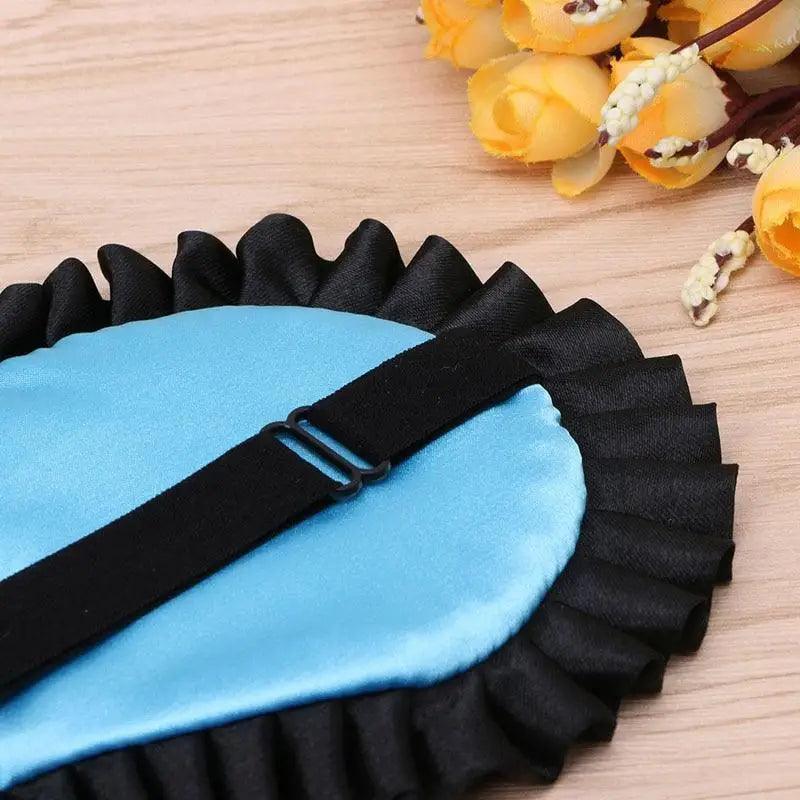 Luxury Women Silk Sleep Eye Mask Soft Ladies Ultra Lightweight Adjustable Strap Eye Mask Night Blindfold Stevvex