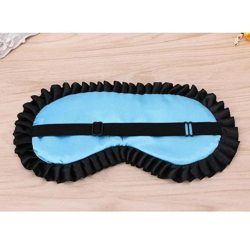 Luxury Women Silk Sleep Eye Mask Soft Ladies Ultra Lightweight Adjustable Strap Eye Mask Night Blindfold Stevvex