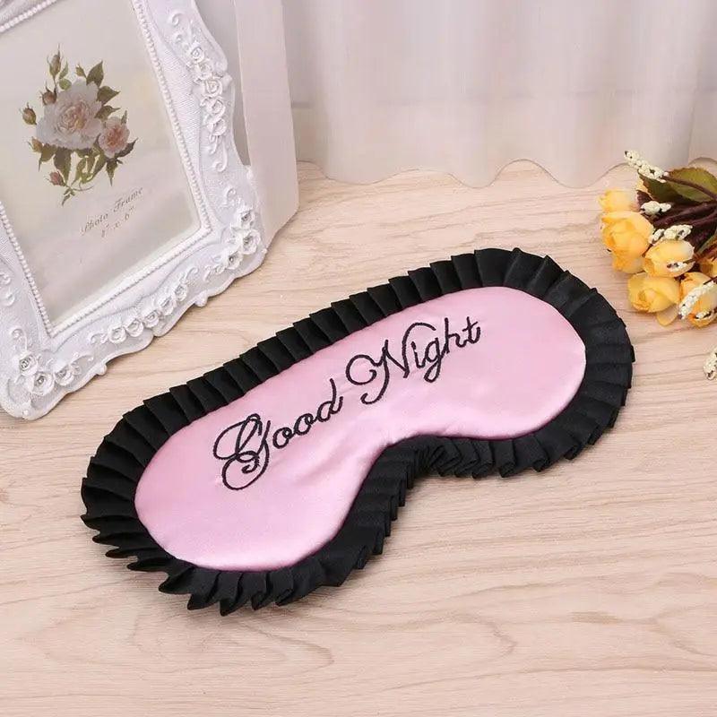 Luxury Women Silk Sleep Eye Mask Soft Ladies Ultra Lightweight Adjustable Strap Eye Mask Night Blindfold Stevvex