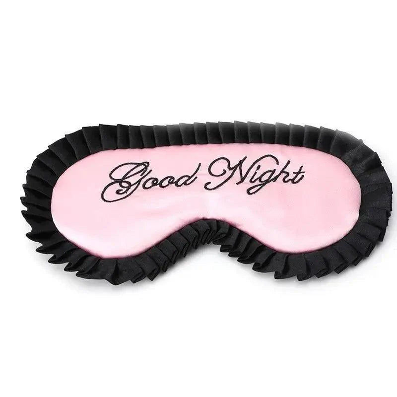 Luxury Women Silk Sleep Eye Mask Soft Ladies Ultra Lightweight Adjustable Strap Eye Mask Night Blindfold Stevvex