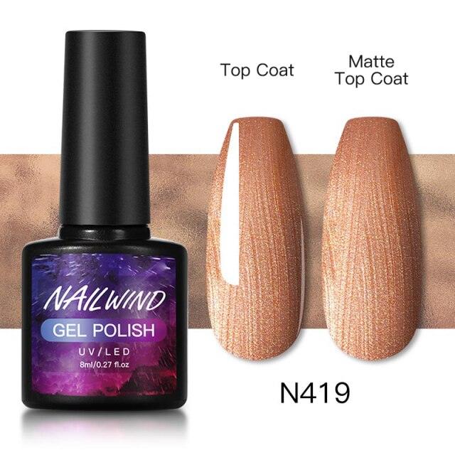 Luxury Womens Colorful Gel Nail Polish 8ml Semi Permanent UV/LED Glossy Effect Popular Design For Women and Girls in Fashion Style Stevvex