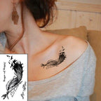 Luxury Womens Different Temporary Waterproof Tattoo Sticker Feather Dandelion Tattoos For Makeup Party Stevvex