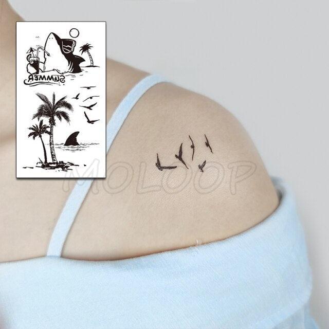 Luxury Womens Different Temporary Waterproof Tattoo Sticker Feather Dandelion Tattoos For Makeup Party Stevvex