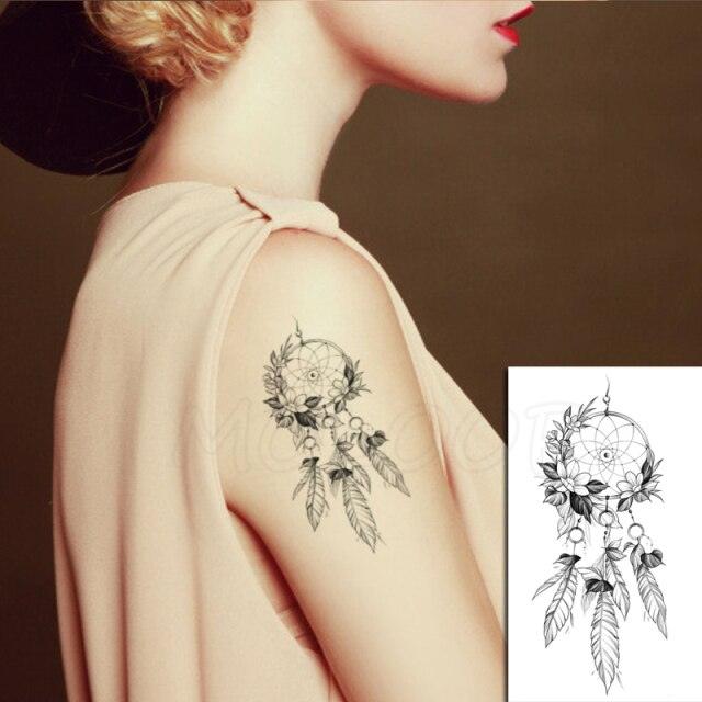Luxury Womens Different Temporary Waterproof Tattoo Sticker Feather Dandelion Tattoos For Makeup Party Stevvex