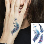 Luxury Womens Different Temporary Waterproof Tattoo Sticker Feather Dandelion Tattoos For Makeup Party Stevvex