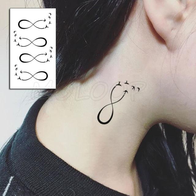 Luxury Womens Different Temporary Waterproof Tattoo Sticker Feather Dandelion Tattoos For Makeup Party Stevvex