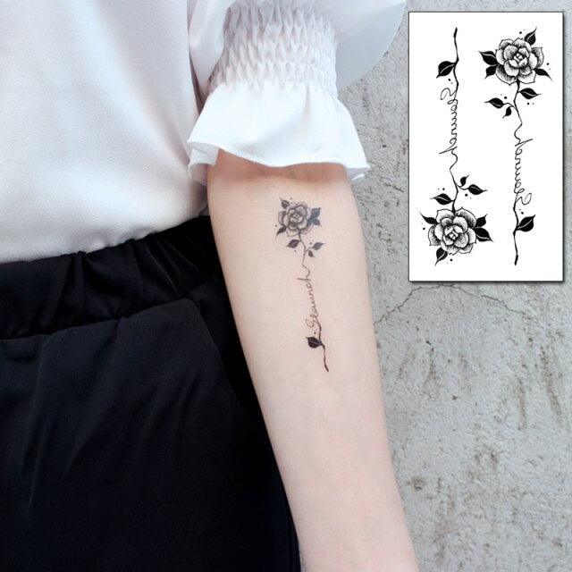Luxury Womens Different Temporary Waterproof Tattoo Sticker Feather Dandelion Tattoos For Makeup Party Stevvex