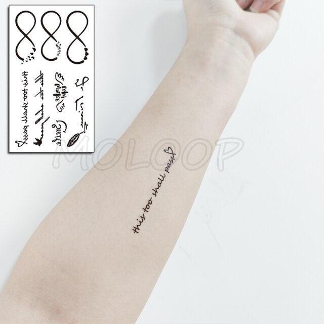 Luxury Womens Different Temporary Waterproof Tattoo Sticker Feather Dandelion Tattoos For Makeup Party Stevvex