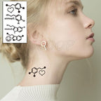 Luxury Womens Different Temporary Waterproof Tattoo Sticker Feather Dandelion Tattoos For Makeup Party Stevvex