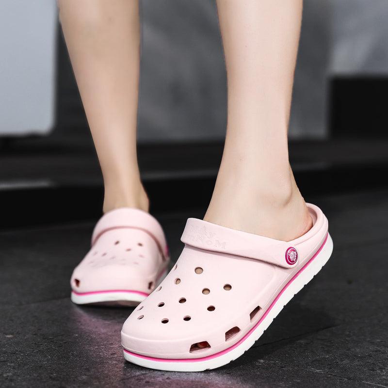 Luxury Womens Sandals Lightweight Unisex Colorful Shoes Garden Classic Clogs Design Slippers Sandals Slip-on Summer Beach Sandals For Womens Fashion Comfortable Slip On Slides Shoes Stevvex