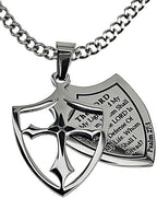 Two Piece Shield Cross Necklace KingdomWear