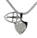 Two Piece Shield Cross Necklace KingdomWear