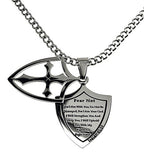 Two Piece Shield Cross Necklace KingdomWear