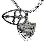 Two Piece Shield Cross Necklace KingdomWear