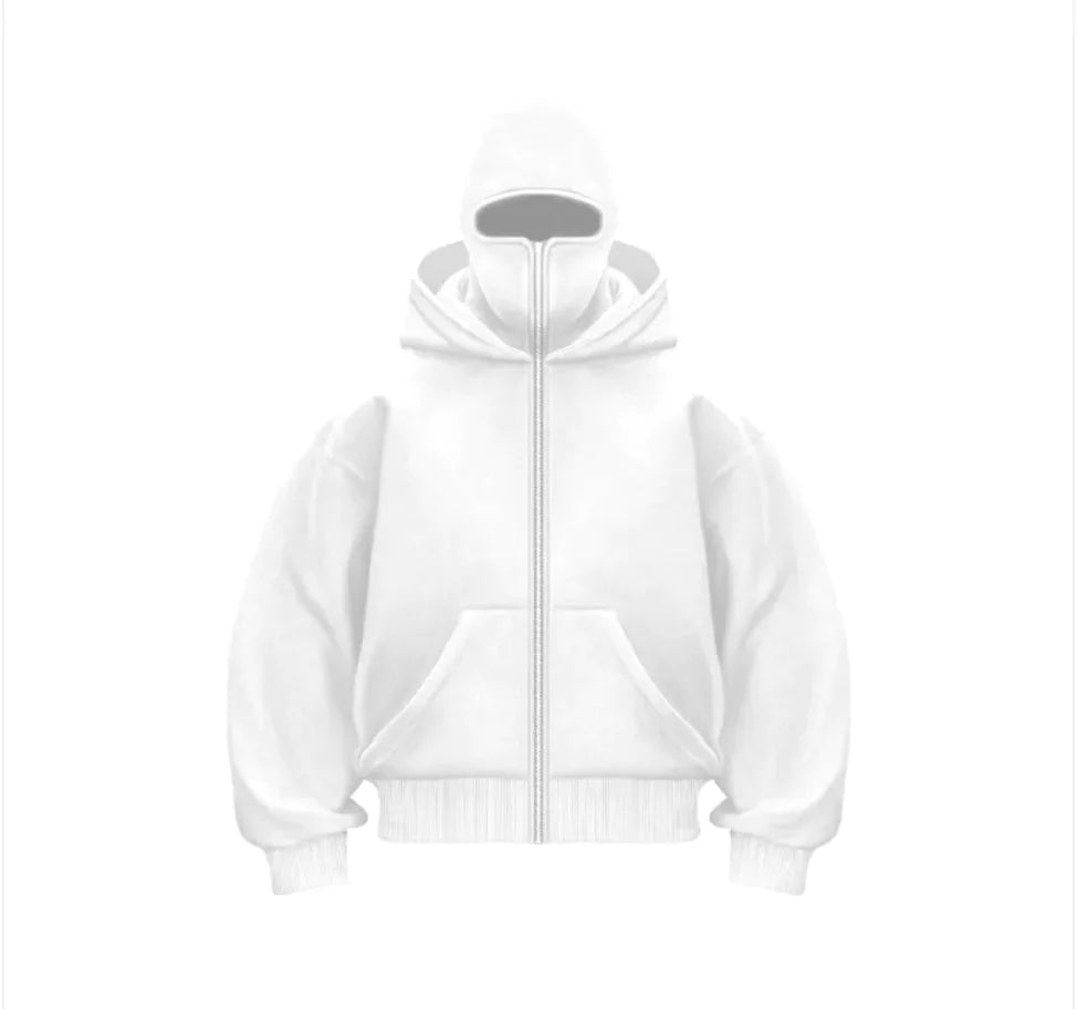 Fleece-Lined Dual Hood Sweatshirt Pi-Mart