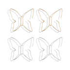 Gold Butterfly Hoop Earrings for Women Purple Butterfly Dangle Earrings Pink Crystal Butterfly Earrings Gold Butterfly Stud Earrings Jewelry for Women