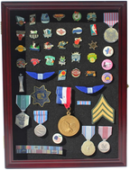 Collector Medal/Lapel Pin Display Case Holder Cabinet Shadow Box. The Military Gift Store
