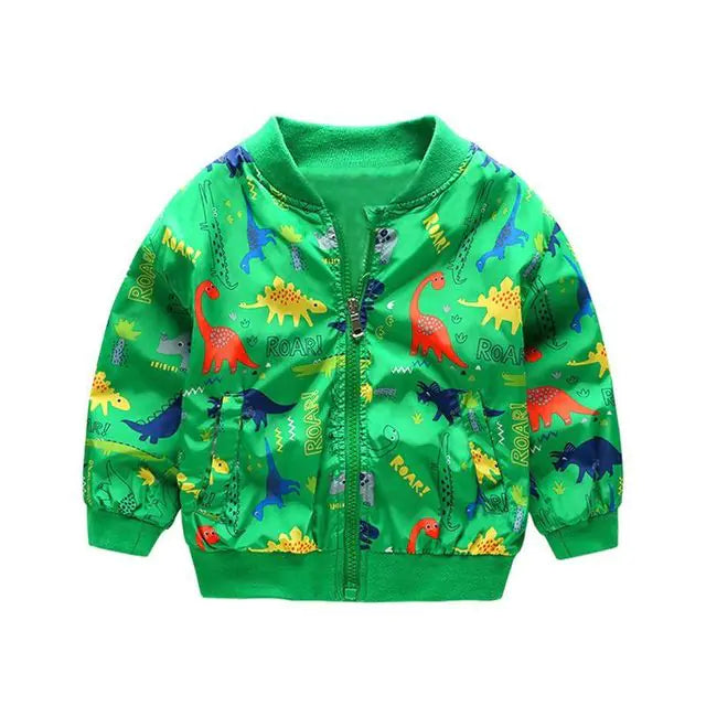 Cute Dinosaur Cartoon Jackets for Kids 1-7T Pi-Mart