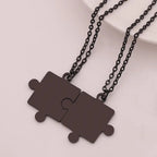 Matching Puzzle Piece Pendant Necklaces Lootquake LLC